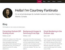 Tablet Screenshot of courtneyfantinato.com